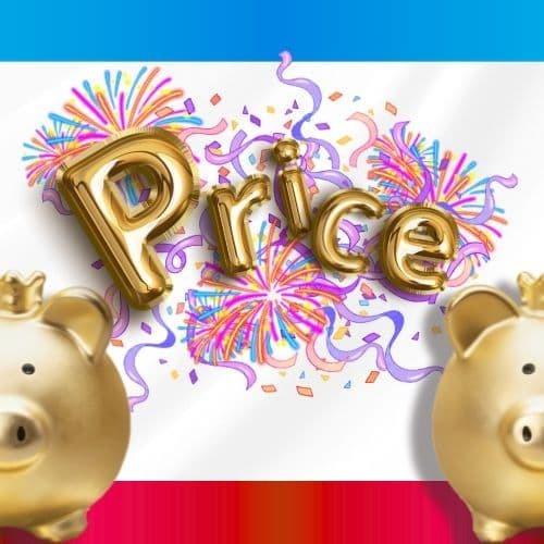 江東区豊洲・月島・勝どきのチアダンス教室料金表。キッズ・ジュニアクラス月謝6,000円。入会金割引や体験レッスン50％OFFキャンペーン、キャッシュレス決済対応の案内